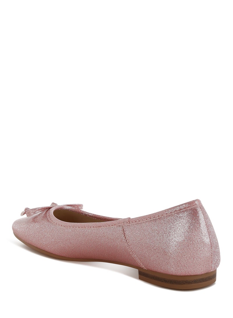 London Rag Metallic Ballet Flats in Red  - Image 3
