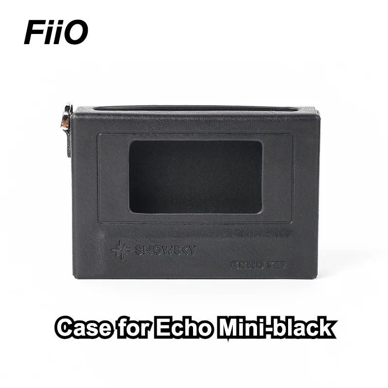 FiiO SnowSky Echo Mini Protective Leather Case for Music Player, Black - Image 1