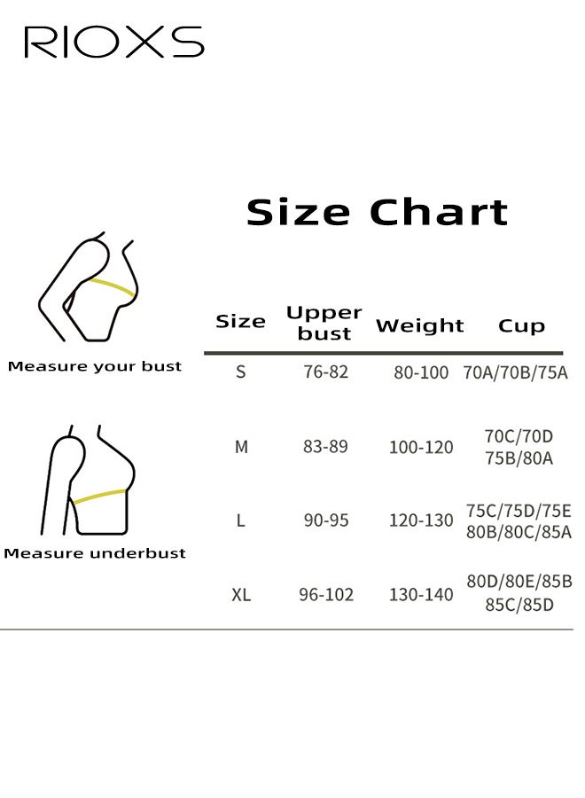 ريوكس حمالات صدر رياضية نسائية بظهر متقاطع، حمالة صدر رياضية قصيرة قابلة للتهوية، بفتحة رقبة مربعة، مزودة ببطانات مدمجة، حمالة صدر رياضية مرنة متوسطة الدعم، مناسبة للجري والمشي وركوب الخيل، لون كاكي. - Image 4