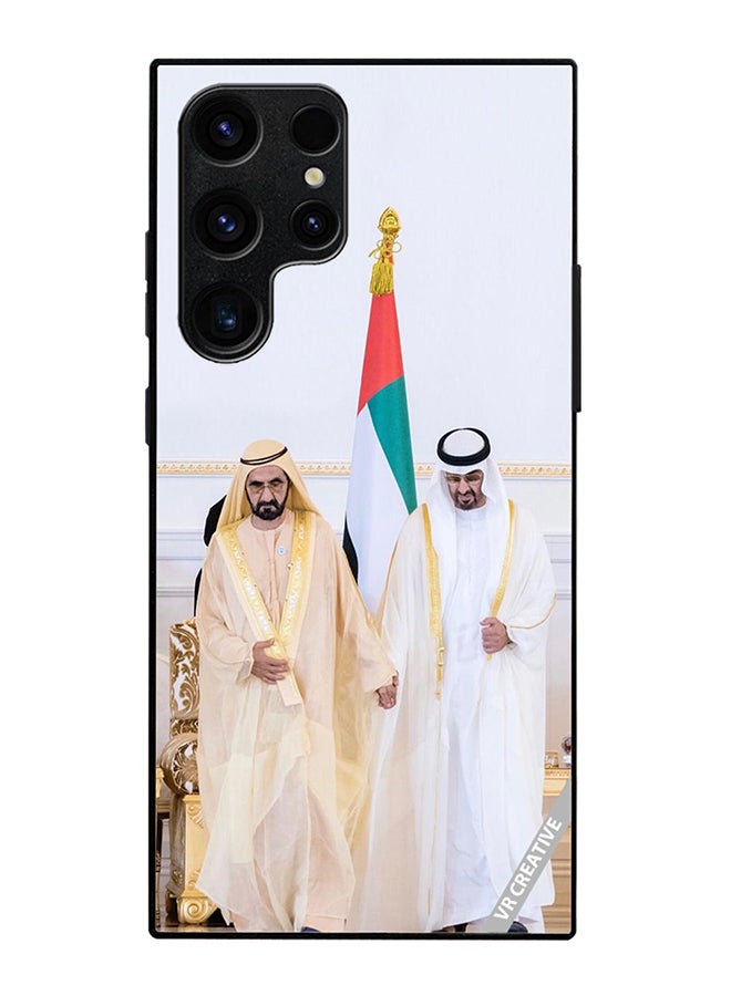 VR CREATIVE Protective Case Cover For Samsung Galaxy S25 Ultra Sheikh Mohamed Bin Zayed Al Nahyan And Sheikh Mohammed Bin Rashid Al Maktoum Design Multicolour
