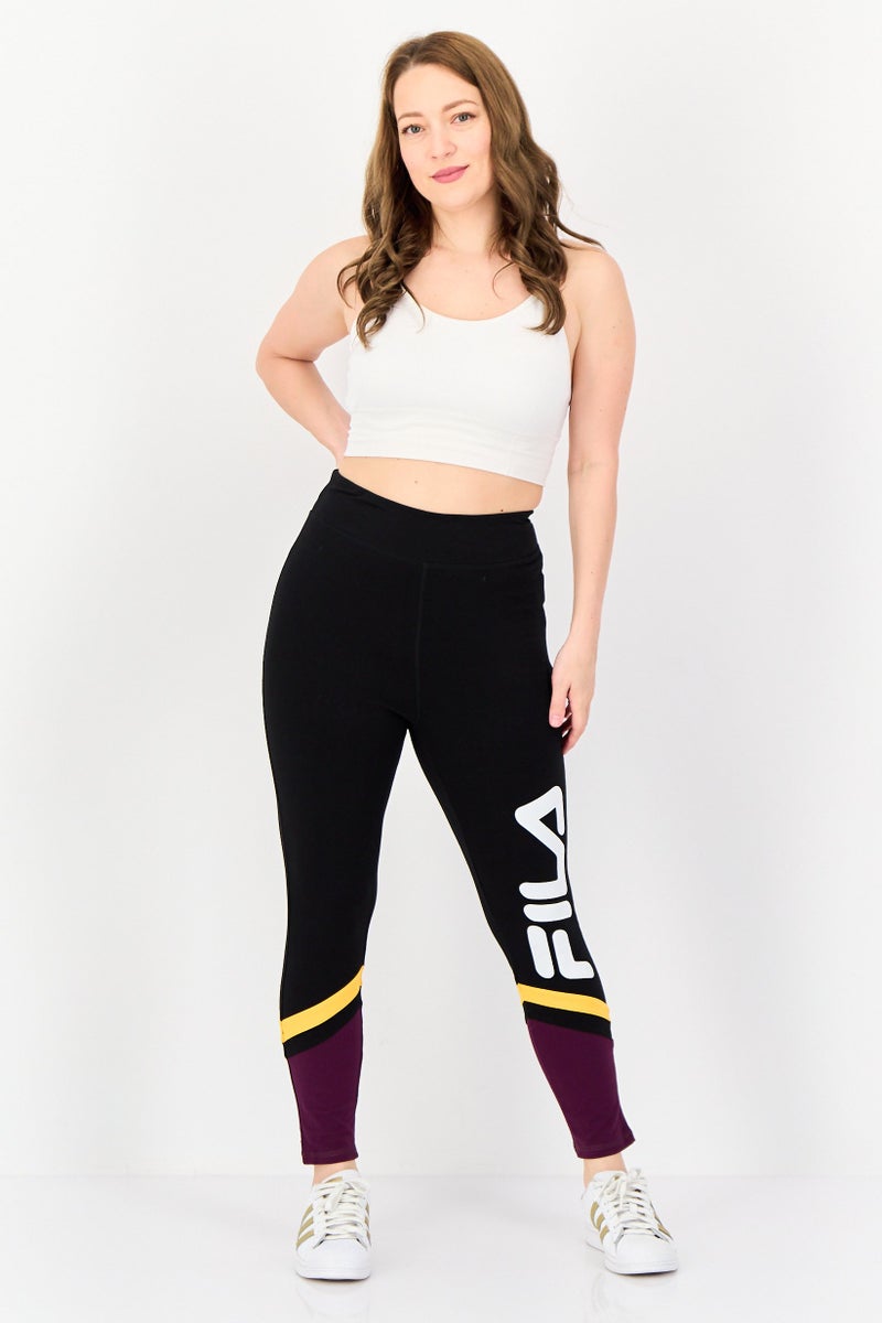 FILA Women Sportswear Fit Training Leggings, Black - Image 3