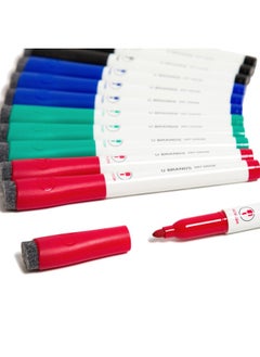U Brands Dry-Erase Markers, Office Supplies, Assorted Colors, Medium Point, 12 Count  - Image 4