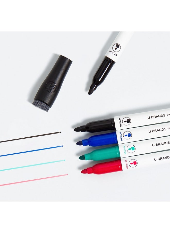 U Brands Dry-Erase Markers, Office Supplies, Assorted Colors, Medium Point, 12 Count  - Image 3