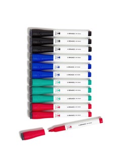 U Brands Dry-Erase Markers, Office Supplies, Assorted Colors, Medium Point, 12 Count  - Image 1