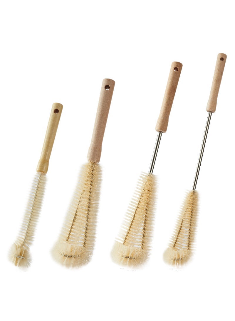 Generic Household wooden handle Cup brush long handle brush wash cup brush milk bottle no dead corner kitchen bottle cleaning artifact factory direct sales  - Image 5