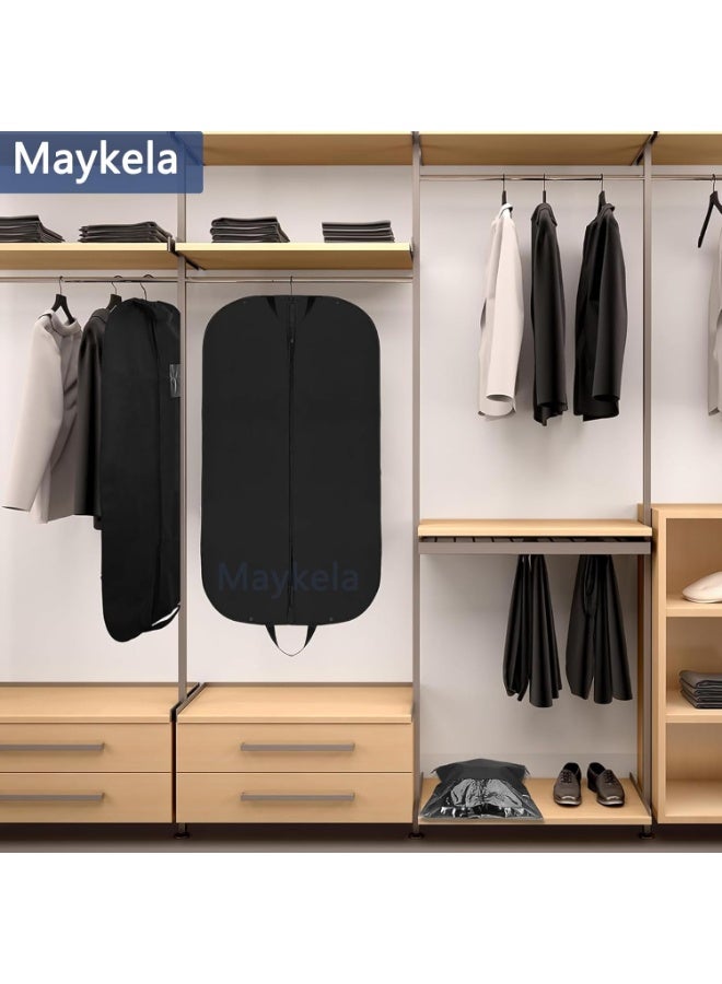 Maykela شنطة ملابس معلقة ، شنطة بدلة، غطاء بدلة مقاوم للغبار، غطاء لفستان الزفاف قابل للطي، شنطة تخزين واقية للبدلات والمعاطف والفساتين الطويلة (60 × 100 سم، عبوة واحدة) - Image 4