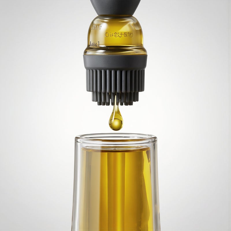 Oil Brush Bottle No Leak No Bristle Fall No Mess Easy Clean Frustration Free Cooking - Image 1