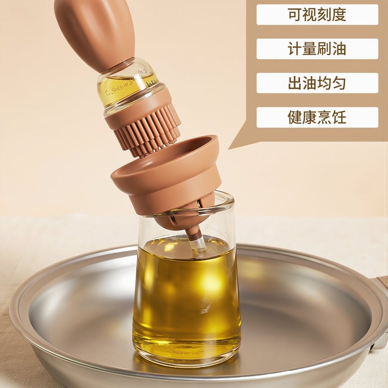 Oil Brush Bottle No Leak No Bristle Fall No Mess Easy Clean Frustration Free Cooking - Image 2