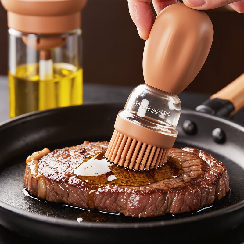 Oil Brush Bottle No Leak No Bristle Fall No Mess Easy Clean Frustration Free Cooking - Image 3