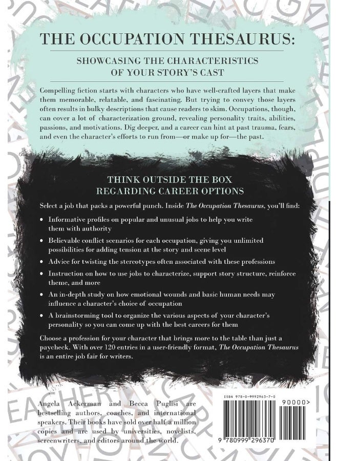 The Occupation Thesaurus A Writers Guide To Jobs Vocations And Careers