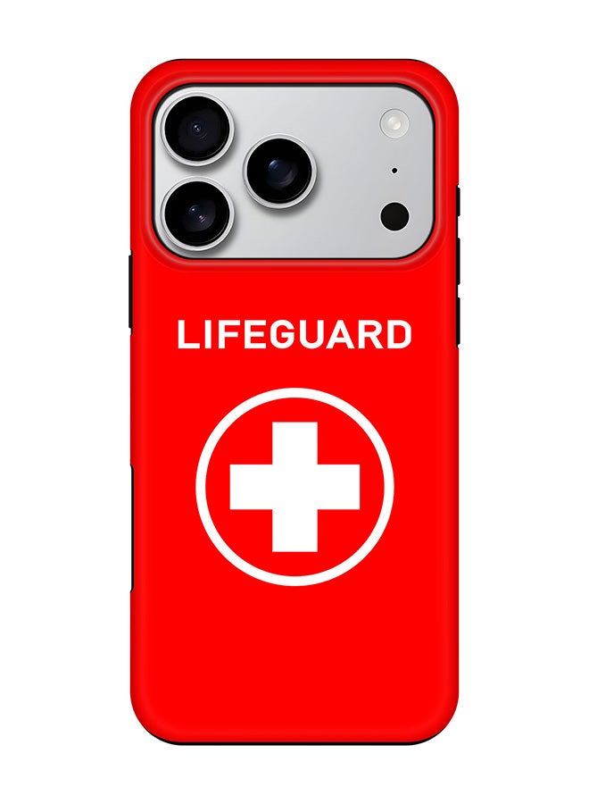 Stylizedd Tough Pro Magnetic Case for iPhone 17 Pro, Dual Layer hybrid PC + TPU Mobile Cover Matte - Lifeguard