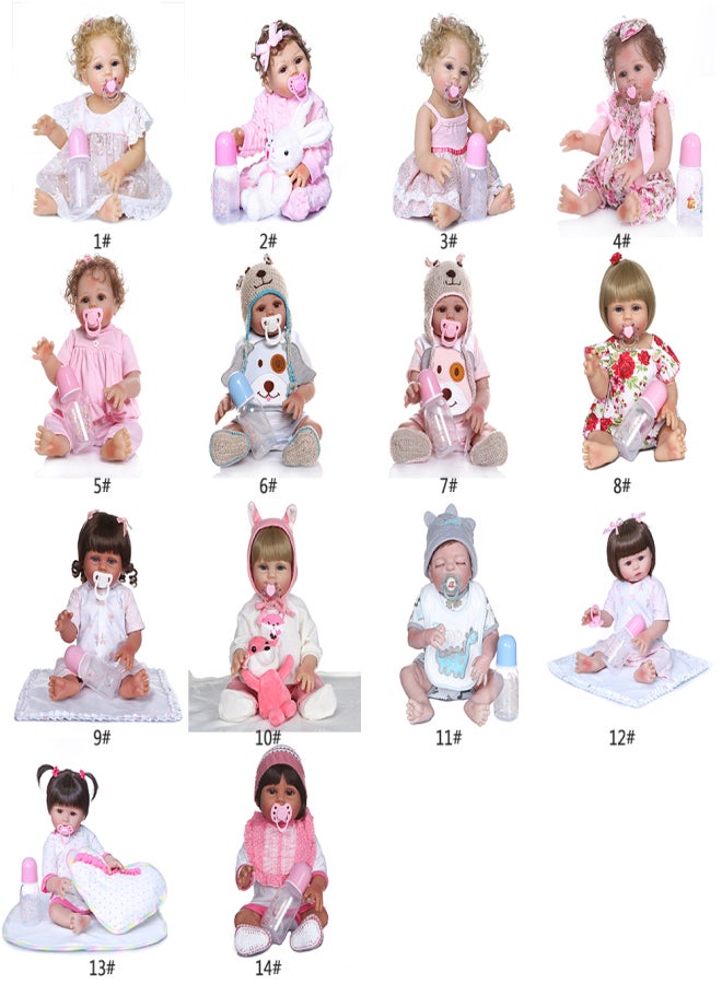 470mm Full Body Silicone Reborn Baby Doll Waterproof Baby Bath Toy Baby Kids Fashion Doll Gift - Image 2