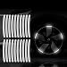 Maicican 20PCS Reflective Car Stickers for Outside of Car Durable Car Decals for Men High Visibility Car Decal Stickers Easy Application Reflective Design White - Image 2