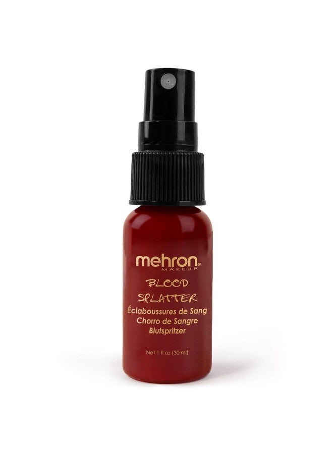 mehron Makeup Blood Splatter | Professional Fake Spray Blood | Fake Blood Makeup For Performance, Halloween, Face Paint, Costumes, & Special Fx 1 Fl Oz (30 Ml) - Image 1