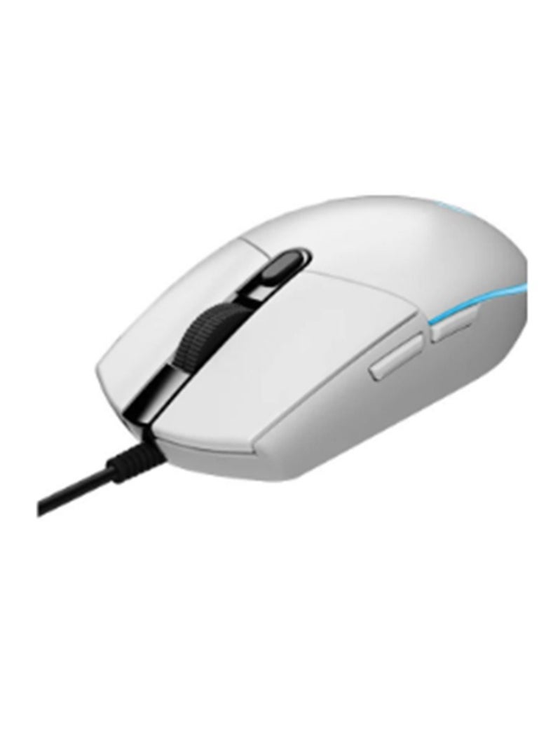 لوجيتيك - لوجيتك G102 مزامنة البصرية لعبة الماوس ، والإضاءة RGB للتخصيص ، 6 أزرار برمجة ، وأجهزة الاستشعار مستوى اللعبة ، 8 ك نقطة في البوصة المسار ، 16.8 مليون لون ، وخفيفة الوزن ( أبيض ) - Image 1