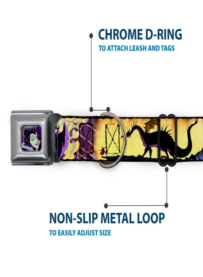 Buckle Down Buckle-Down Seatbelt Buckle Dog Collar - Maleficent Poses - 1" Wide - Fits 11-17" Neck - Medium - Image 5