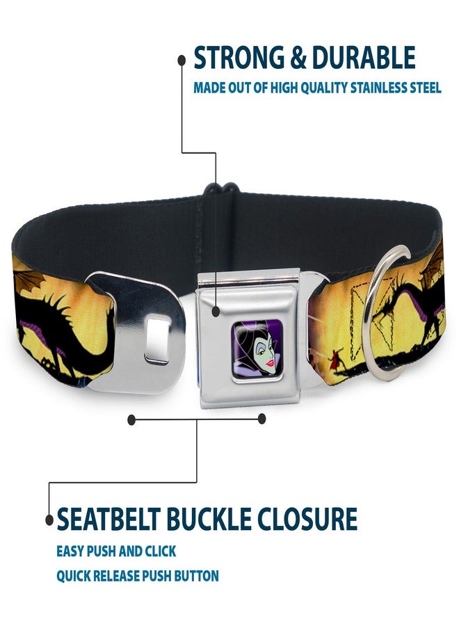 Buckle Down Buckle-Down Seatbelt Buckle Dog Collar - Maleficent Poses - 1" Wide - Fits 11-17" Neck - Medium - Image 4