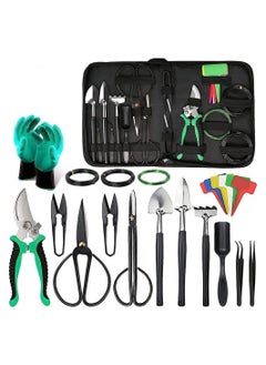 Y&D Garden Tools Set, 24 PCS Bonsai Tree Kit for Beginners, Stainless Steel Gardening Tool with Ergonomic Handle, Include Pruning Shears, Scissors, Gloves,  - Image 1