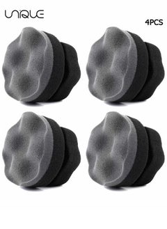 Unique 4 Pack Pro Tire Hex Grip Applicator Reusable Shine Dressing Pad Car Cleaning Supplies After Wash Cleaner for Vinyl Rubber Trim Accessories Wheel Rim，For Tire Detailing  - Image 1