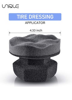 Unique 4 Pack Pro Tire Hex Grip Applicator Reusable Shine Dressing Pad Car Cleaning Supplies After Wash Cleaner for Vinyl Rubber Trim Accessories Wheel Rim，For Tire Detailing  - Image 2