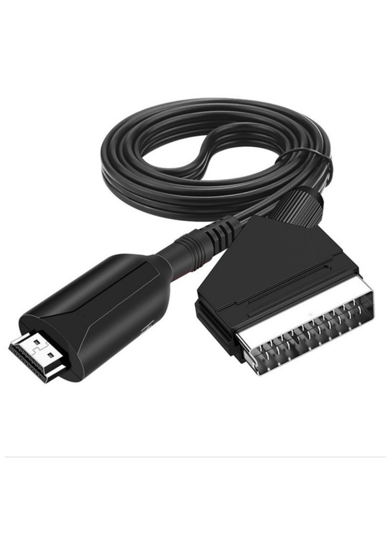 general 1 meter SCART to HDMI cable rich application scenarios convenient to carry for HDTV high-definition converter - Image 1