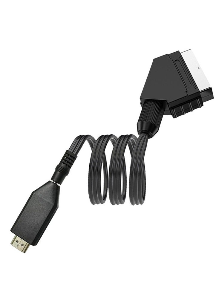 general 1 meter SCART to HDMI cable rich application scenarios convenient to carry for HDTV high-definition converter - Image 3