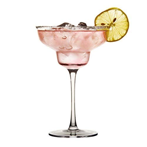kddigz kddigz Margarita Glass Set of 6 Cocktail Wine Glasses Classic for Drinking Wide Mouth Cocktail Wine Drinking Glasses Glass Super Clarity Clear Set 200ml Transparent Set of 6 190 MLClear  - Image 1