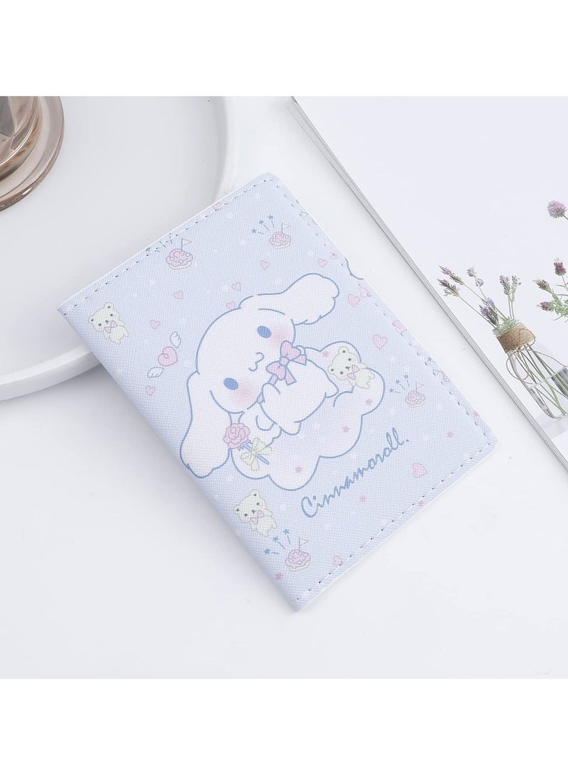 Y&D - Passport Cover Cute Cartoon Kitty Leather Holder Travel Case Kawaii Cat Wallet Credit Card for Women Cards Organizer Accessories - Image 1