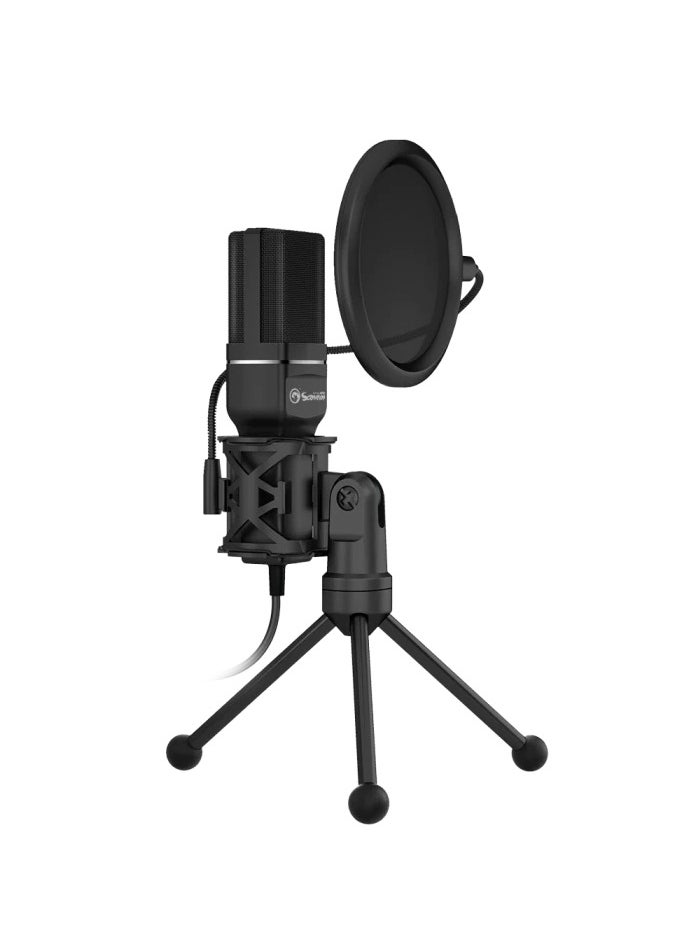 MARVO - Scorpion MIC-03 Omnidirectional USB Desktop Microphone, Desktop Gaming Microphone, Computer Desktop Mic For Mac/PS4/PS5 - Image 1