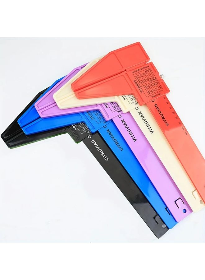 Blue Plastic Caliper Elbow Joint Ruler 0 140mm Health Measuring Tool - Image 3