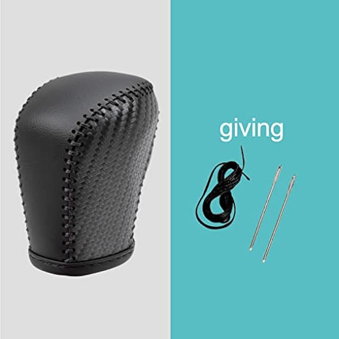 rayihni Auto Car Leather Gear Shift Knob Cover for Honda Civic 10th Gen 2021 2020 2019 2018 2017 2016 Accessories D - Image 5