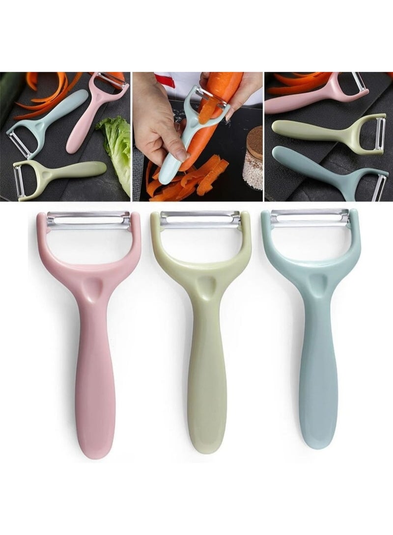 Premium Stainless Steel Vegetable Peeler - Ultra-Sharp Rotating Blade with Ergonomic Non-Slip Handle for Potatoes, Apples, Carrots, Cucumbers, and Mangoes - Image 3