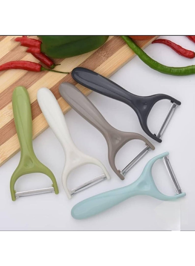 Premium Stainless Steel Vegetable Peeler - Ultra-Sharp Rotating Blade with Ergonomic Non-Slip Handle for Potatoes, Apples, Carrots, Cucumbers, and Mangoes - Image 1