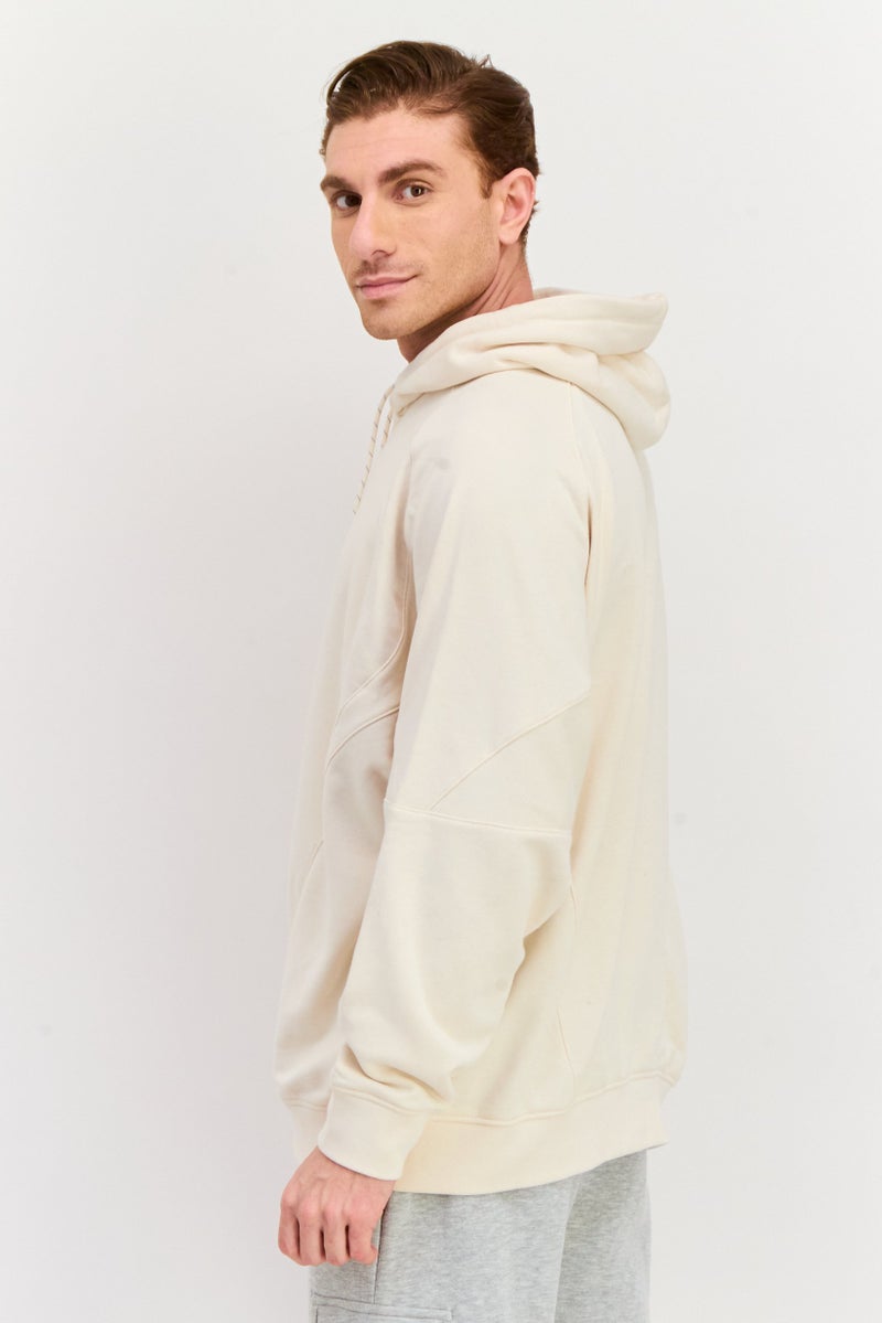 adidas Originals Men Sportswear Fit Brand Logo Long Sleeves Outdoor Sweatshirt, Ivory  - Image 2
