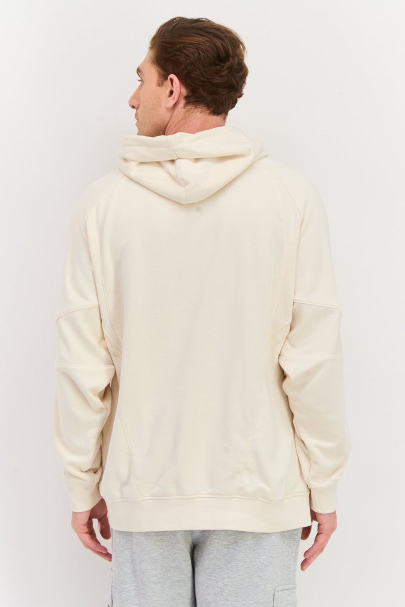 adidas Originals Men Sportswear Fit Brand Logo Long Sleeves Outdoor Sweatshirt, Ivory  - Image 3
