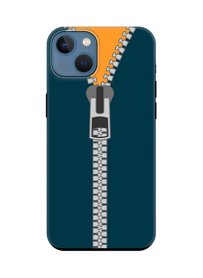 Stylizedd Tough Pro Series Case for iPhone 15 Plus Dual Layer Hybrid PC TPU Customized Mobile Cover Matte Finish Phone Case - Zipper - Image 1