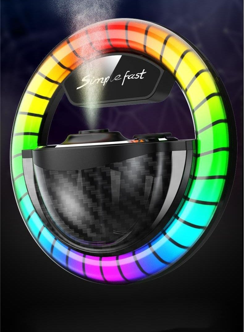 Generic Car intelligent fragrance outlet aromatherapy rhythm lamp magic color LED light machine,  car diffuser, air vent freshener(2-pcs FREE premium aromatherapy included) - Image 2