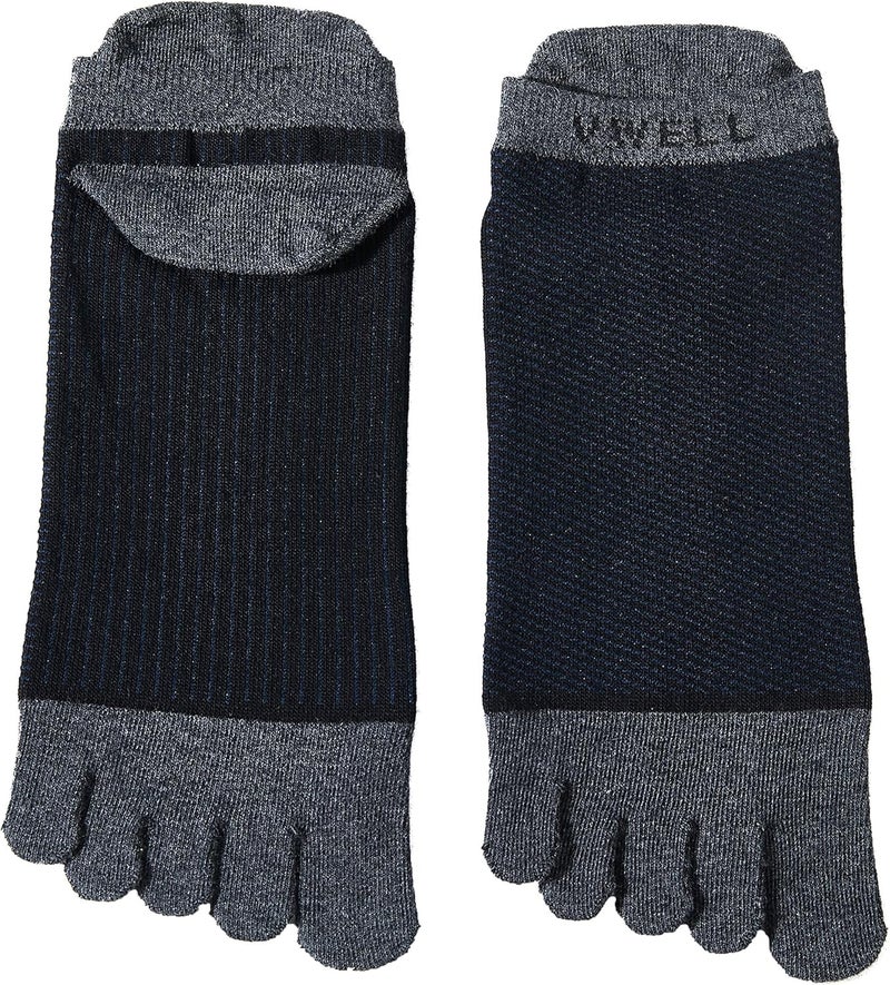VWELL Store Cotton Toe Socks Five Finger Socks No Show Crew Athletic Running Socks 4 Pairs,Size 7-11 - Image 2