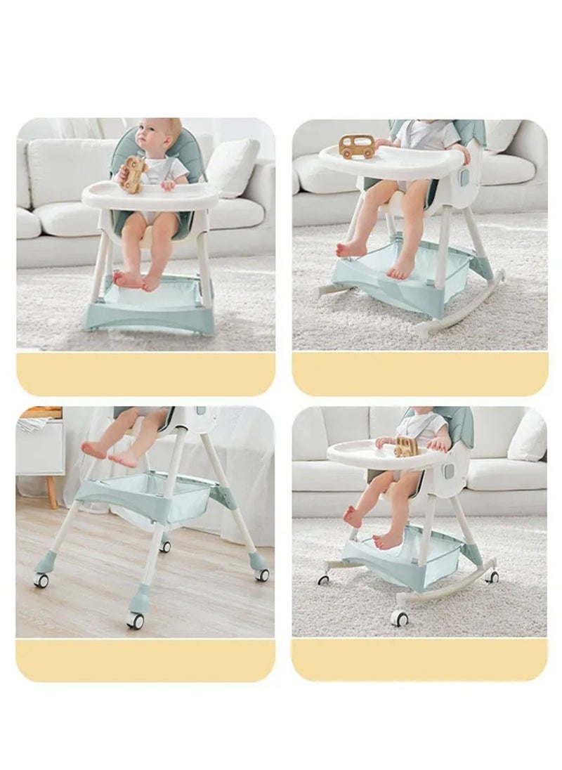 Adjustable Multifunctional Portable Foldable Dining Highchair With Removable Tray-Green - pzsku/ZEBE10D79E5E4DA0AC27FZ/45/_/1731859005/b6412656-d3c5-4aca-b32c-d374fae153f7