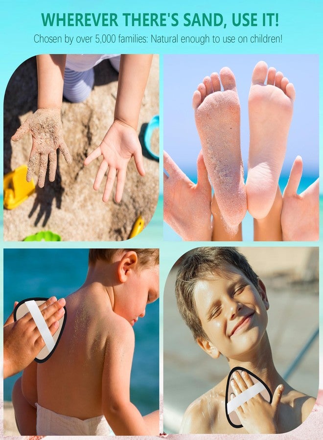Antfuny Triangle Sand Remover for Beach Sandproof Cleaner Eraser Essential Wipe Off Mitt Duster Brush Cup Holder Game Toy Cruise Ship Summer Vacation Must Have Hawaii Trip Honeymoon Gift for Women Towel - Image 5
