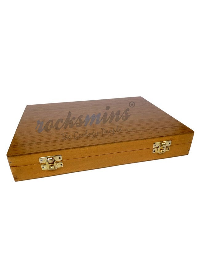 Rocksmins MI20WB Collection of 20 Minerals in Heavy Wooden Box Set of 20 Large Mineral Specimen for Students of School College Education Rocks Geology Science Toy Kits Study Earth Science & Stones - Image 4