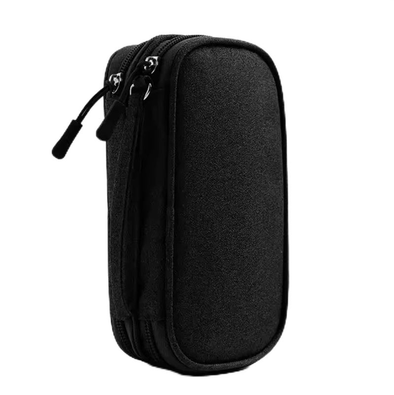 Cable Arrangement Bags, Waterproof Cable Storage Pouch Organizer Multifunctional Portable Cable Bag for USB Charger Cables Adapters Memory Cards (Black)