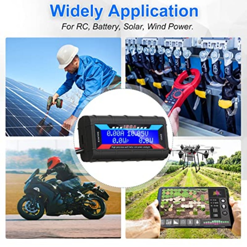 2 Pieces Current Analyzer, 150A High Precision Amp Meter, Digital LCD Backlight Power Monitor, Battery Consumption Performance Tester, Stable Circuit Detection Tool - Image 5