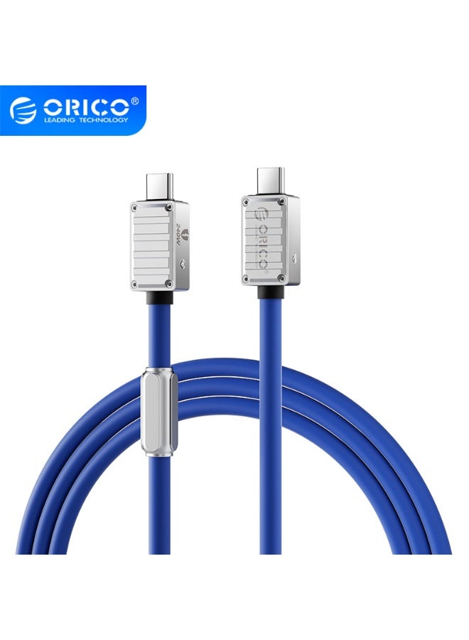 Orico 240W full-function Type-C data cable, dual-head mobile phone charging cable, 8K high-definition screen projection, 40Gbps transmission for lPhone 15/15 Pro/15 Plus/15 Pro Max, MacBook Pro, Samsung Galaxy S22/S10, Pixel, LG - Image 1