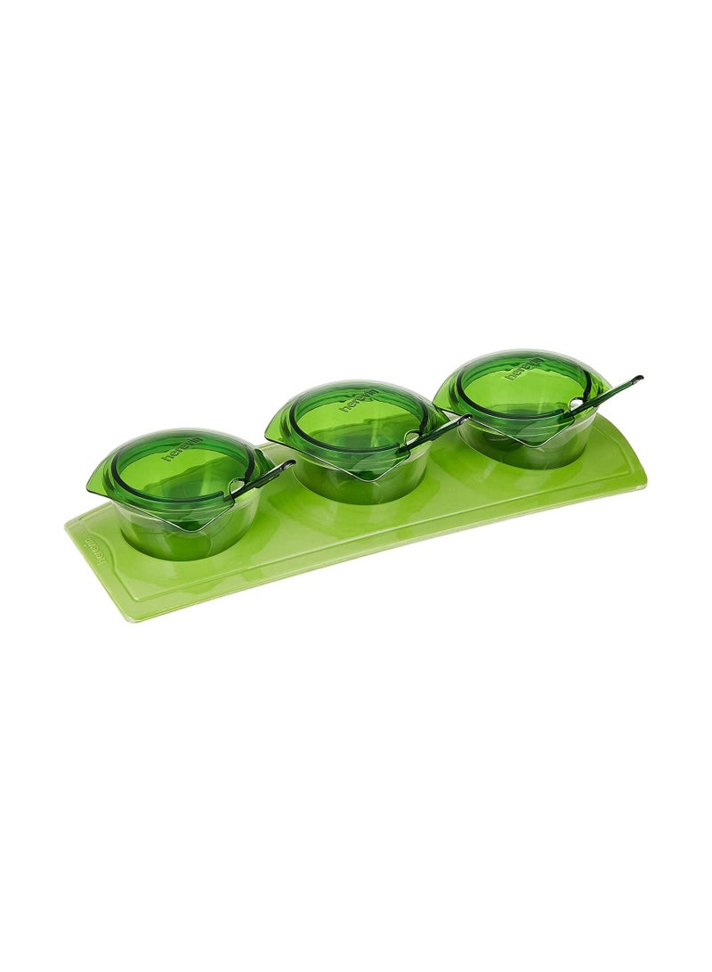 HEREVIN Herevin Imperia Snacks Serving Set with Spoon and Cover, 3-Pieces, Color May Vary  - Image 3