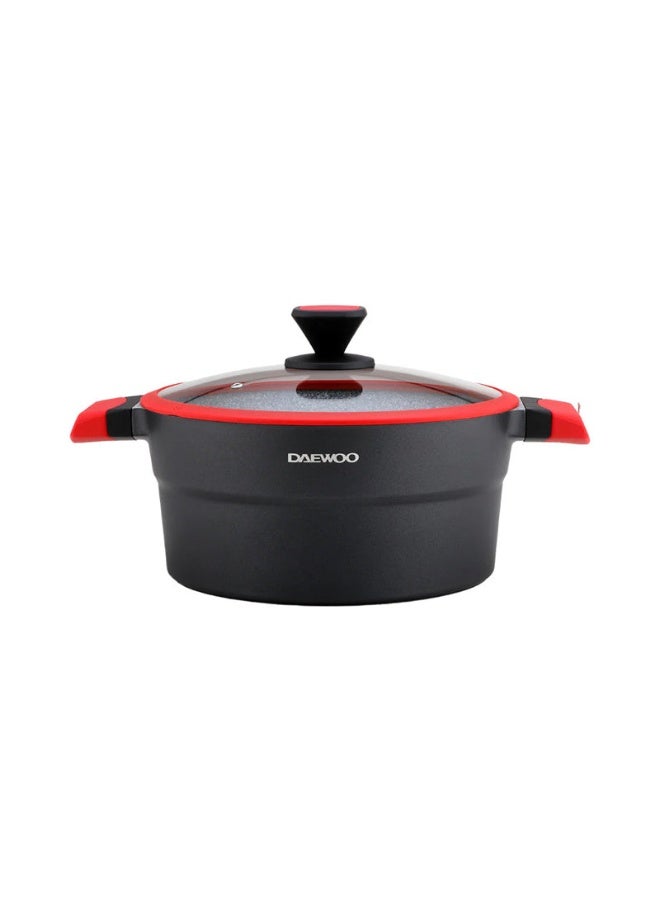 Daewoo 28cm Pot  X Series - DCC 2800 (Black & RED) - Image 1