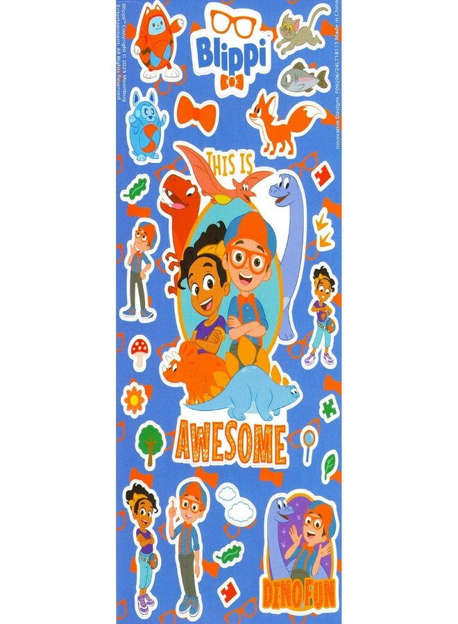 Blippi Party Favors for Boys & Girls Bundle ~ 12 Pack Sticker Sheets for Kids Birthday Party Goodie Bags Party Supplies Set - Image 2