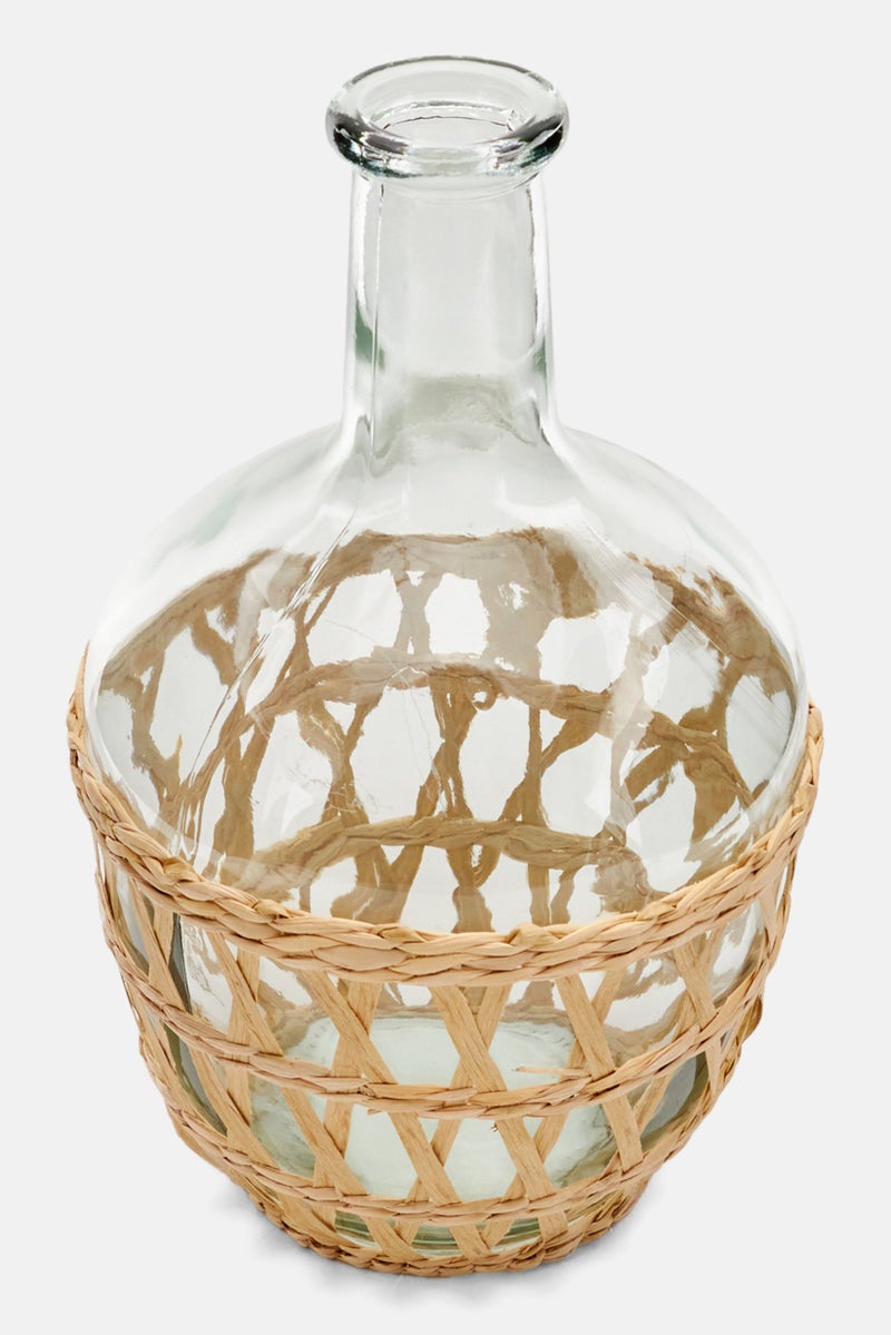 Muy Mucho Decoration Glass Vase, Transparent  - Image 2