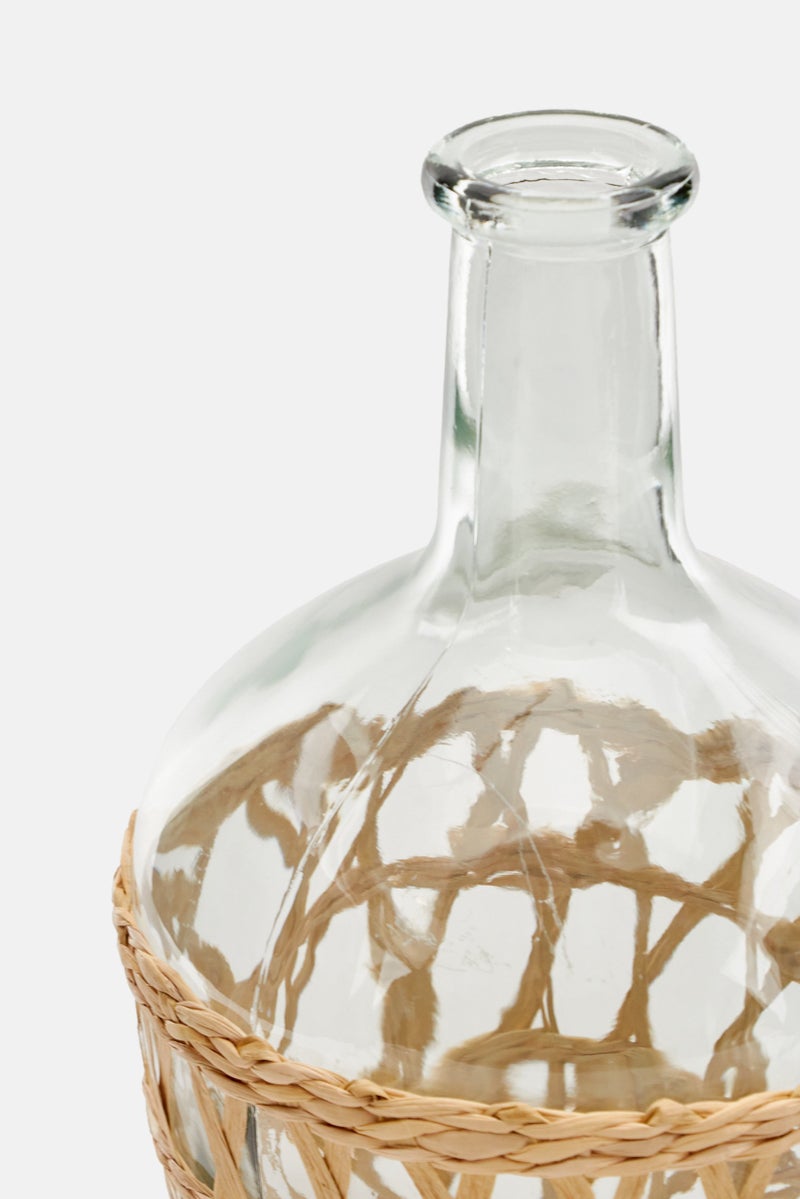 Muy Mucho Decoration Glass Vase, Transparent  - Image 3