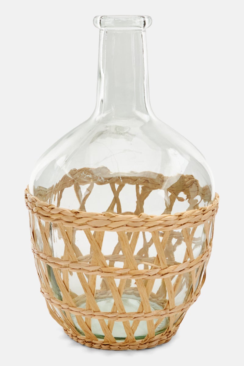 Muy Mucho Decoration Glass Vase, Transparent  - Image 1